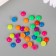 Tops for creativity plastic "Multi -colored circles" glossy set 30 pcs 0.6x0.6 cm