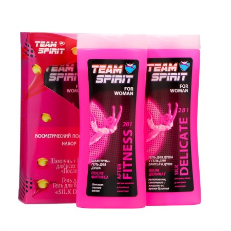 Gift kit Women's TEAM Spirit: shampoo, 250 ml + shower gel, 250 ml