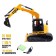Excavator Radio -controlled "construction", mobile bucket, works from the battery