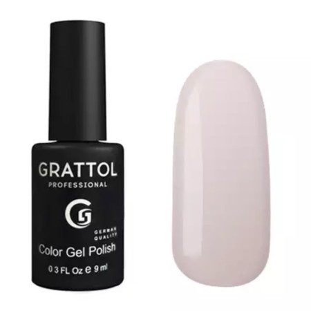 Grattol Color Gel Polish, No. 116 Light Cream, 9 ml