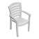 Capri armchair white, 50 x 58 x 92 cm