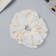 Hair gum "Orbit" style leaves, 14 cm, white