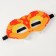 Carnival mask "cool snake" color red