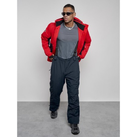 Ski costume men's winter, size 48, red color-18