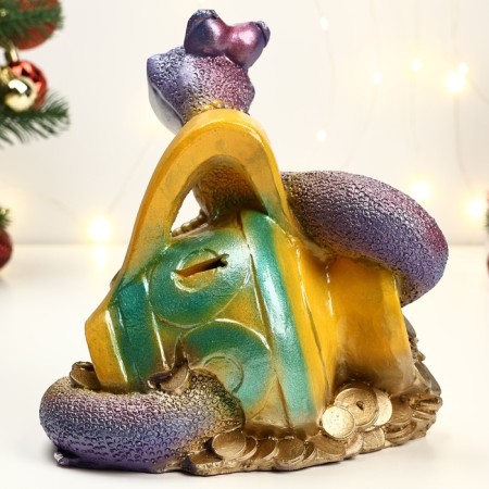 Piggy bank "Snake in the color jug" 23x25x18cm-2