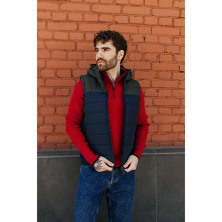 Male ise vest, size 48, blue color, khaki-1
