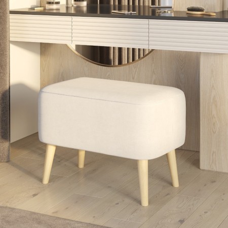 Mono Bankboard, 640 × 390 × 460 mm, velor, vanilla color