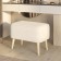 Mono Bankboard, 640 × 390 × 460 mm, velor, vanilla color