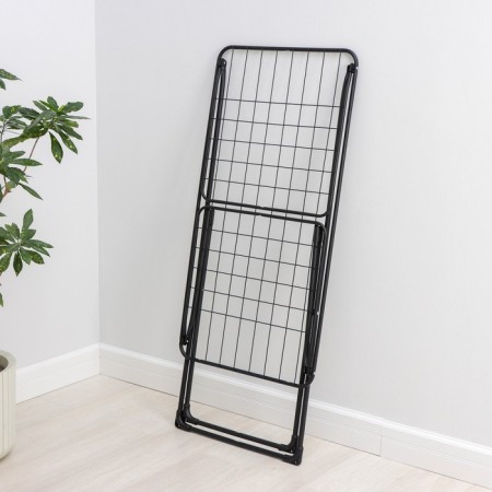 Sushilka for linen is floor folding, working length 18 m, height from the floor 95 cm, width 54 cm, black color is black-10