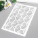 Plastic stencil "shells" 24x16 cm