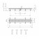 The Veconi Drops Black V750DB, D = 40 mm, lateral release, 815x125 mm, linear, black