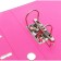 A4, 75 mm, Lamark, PVC, double-sided, metal edging, pocket for a spine, assembled, purple/pink