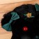 Soft toy "Bear" with a green bow, 31 cm
