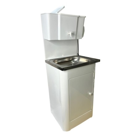 Washbuilder "Dachny", with EVN, 1200 W, stainless sink, crane metal, 30 l, white-2