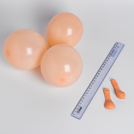 Shar Latex 5 "Makarun", set of 100 pcs., Water bombs, Orange color