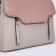 Magnet bag bag, external pocket, long belt, beige color