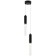 Wall-flowing lamp SATORI 2XE14 40W, size 5.3-15x15-300x53-150 cm, black color