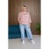 Female blouse, size 58, red color