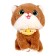 Soft toy "cat", size 21 cm, beige color