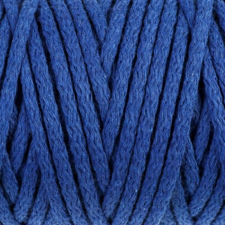 Knitting cord "Puff" 100% cotton width 5mm 100m (cornflower)