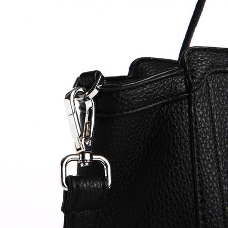 Bag Female Tout with zipper, black color-5