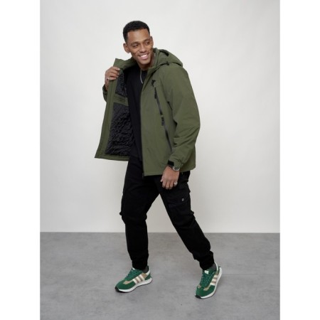 Male spring jacket, size 54, khaki color-5