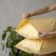 Set of pillowcases "era", size 70x70 cm, yellow color, 2 pcs