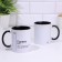 Name mug, sublimation "Gdenis", black bottom