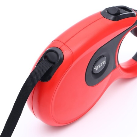 Diil roulette, 8 m, up to 50 kg, tape, rubberized pen, red with black-3