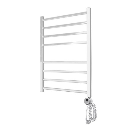 Domoterm electric heated towel rail "Quadro" P8, 500x800 mm, right, chrome