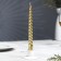 A set of candles of twisted, 1.9x 20 cm, 6 pieces, gold metallic