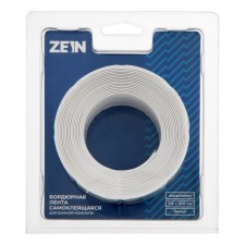 Border tape Zein, self -adhesive, for the bathroom, 3.8 x 320 cm, acrylic, white