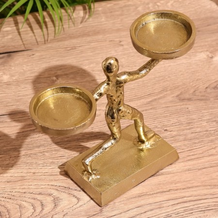 Power's candlestick 20 cm, aluminum-3