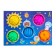 A set of developing tactile balls "Cosmos", with a squeak, 5 pcs, crumb I