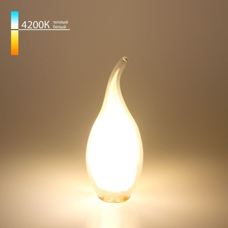 LED lamp "Candle in the Wind" CA37 Elektrostandard, 35x35x115 mm, 7W, E14, 700LM, 4200K