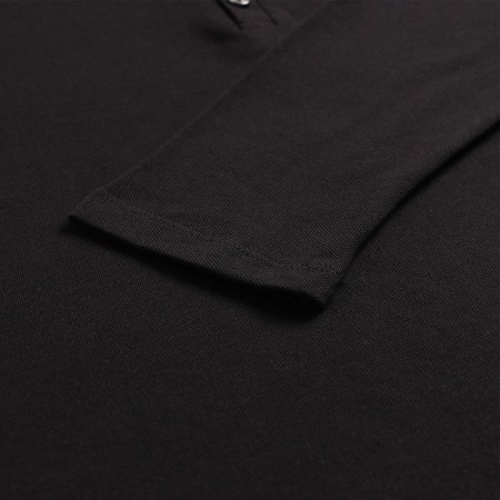 Male polo with long sleeve, black color, size 54-5