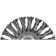 Brush Brush bison 3522-100_z01, disk, burned, steel, 0.5 mm, 100 mm