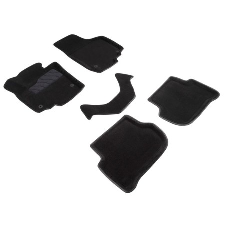 Pile rug for Skoda Yeti, 2008-2018, black