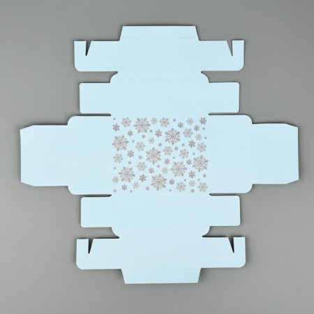 Folding box with a plastic lid “Happy New Year!”, 11.5 x 9 x 4 cm, New Year-6