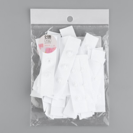 Body fastener, d = 8 mm, 1.8 × 7 cm, 20 pcs, white color-3