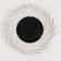 Wall mirror "sun", D mirror surface 11 cm, silver color