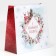 Laminated square Snow, 30 x 30 x 12 cm, new year