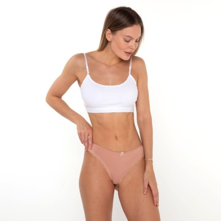 Panties women's thongs, beige color, size 46-48 (l)-2