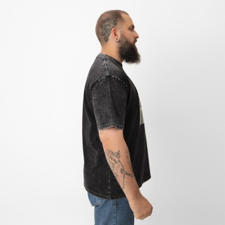 Men's T -shirt MIST "City" made of boiled cotton, col. black, rr m-3
