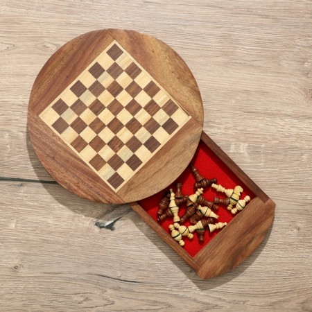 Magnetic chess 25.5x25.5x4 cm, shisham tree-3
