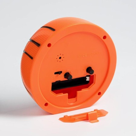 Clock - HELL WITHER "BASTBOL BALL", discrete move, 11 cm, 11.5 x 11.5 cm, aa-2