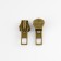 Automatic lock for metal zippers, No. 5, 10 pcs, Antik color