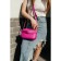 Bag Cross-Body Women's, genuine leather, Ludor Pink, 22x8x14 cm