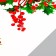 Sticker Plastic Interior color "Winter twig with berries and cones" 20x30 cm