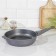 Granite pan, d = 24 cm, removable handle, anti -stick coating, gray color